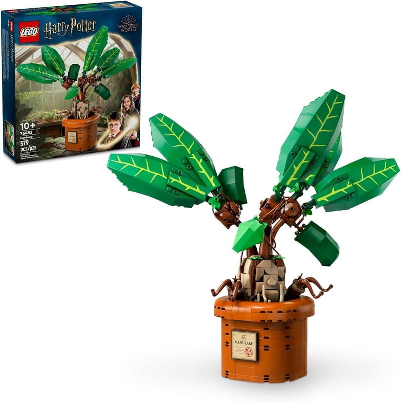 Harry Potter Mandrake Figure & Pot Plant Toy for Kids