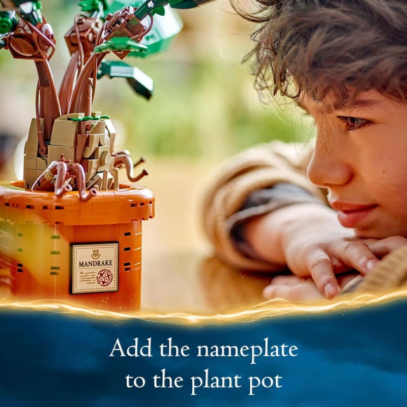 Harry Potter Mandrake Figure & Pot Plant Toy for Kids