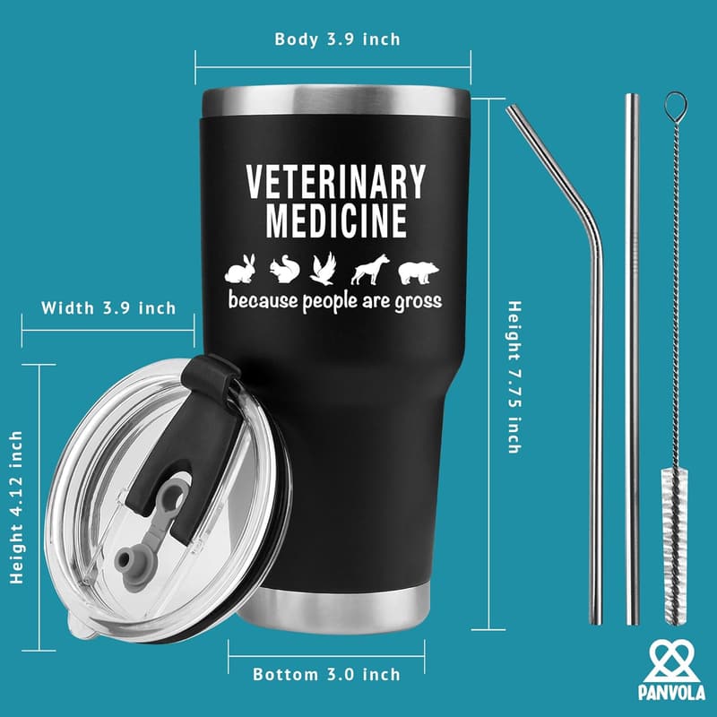 Veterinarian Graduation Gift - Vacuum Insulated 30 oz Tumbler