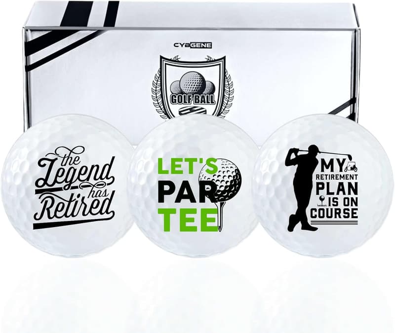 Funny Golf Balls Set for Men - Perfect Retirement Gift