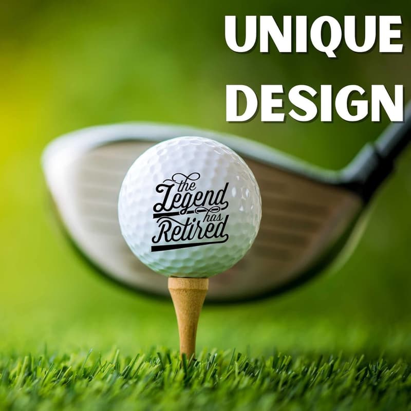 Funny Golf Balls Set for Men - Perfect Retirement Gift