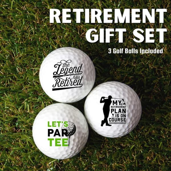 Funny Golf Balls Set for Men - Perfect Retirement Gift