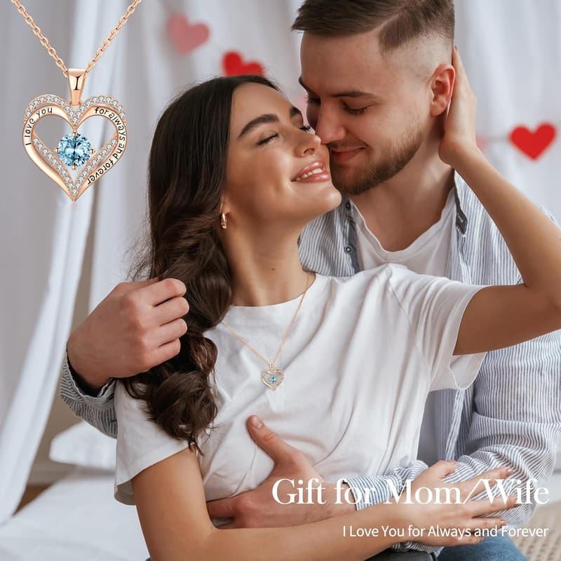 18K Rose Gold Necklace for Women's Birthday & Anniversary Gifts