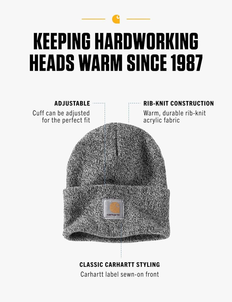 Men's Knit Cuffed Beanie Hat