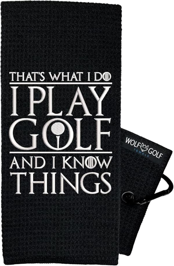Funny Golf Towel - Embroidered 
