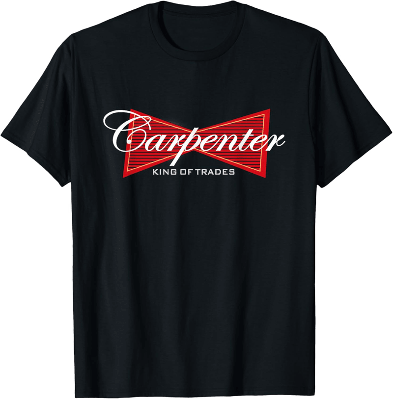Carpenter T-Shirt for Tradesmen - King of Trades Design
