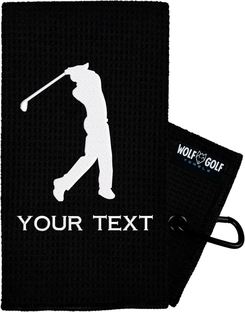 Custom Golf Towel - Personalized Gift for Golfers