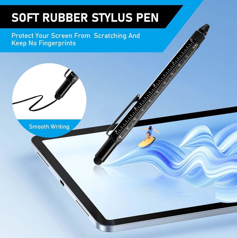 11-in-1 Multi-Tool Pen Set with LED Light – Father's Day Gift for Dad
