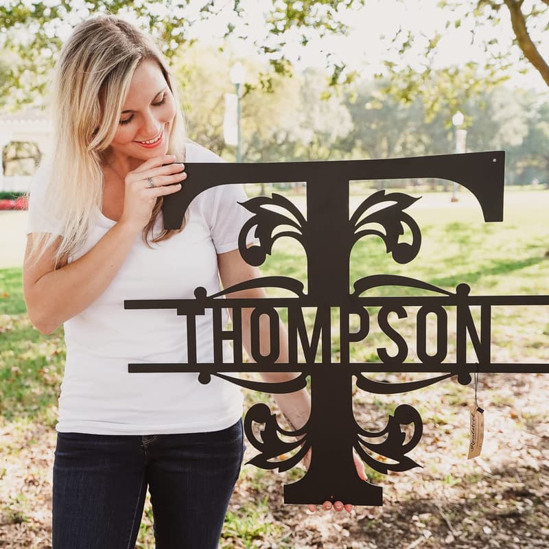 Custom Metal Name Sign - Personalized Wall Art Decor