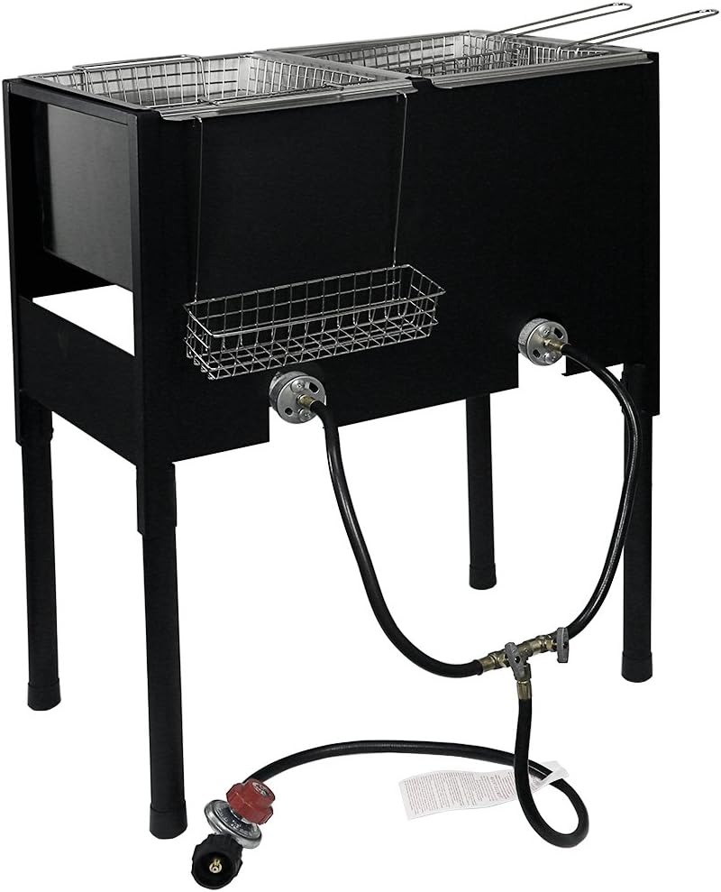 High-Pressure Triple Basket Propane Deep Fryer for Outdoor Events