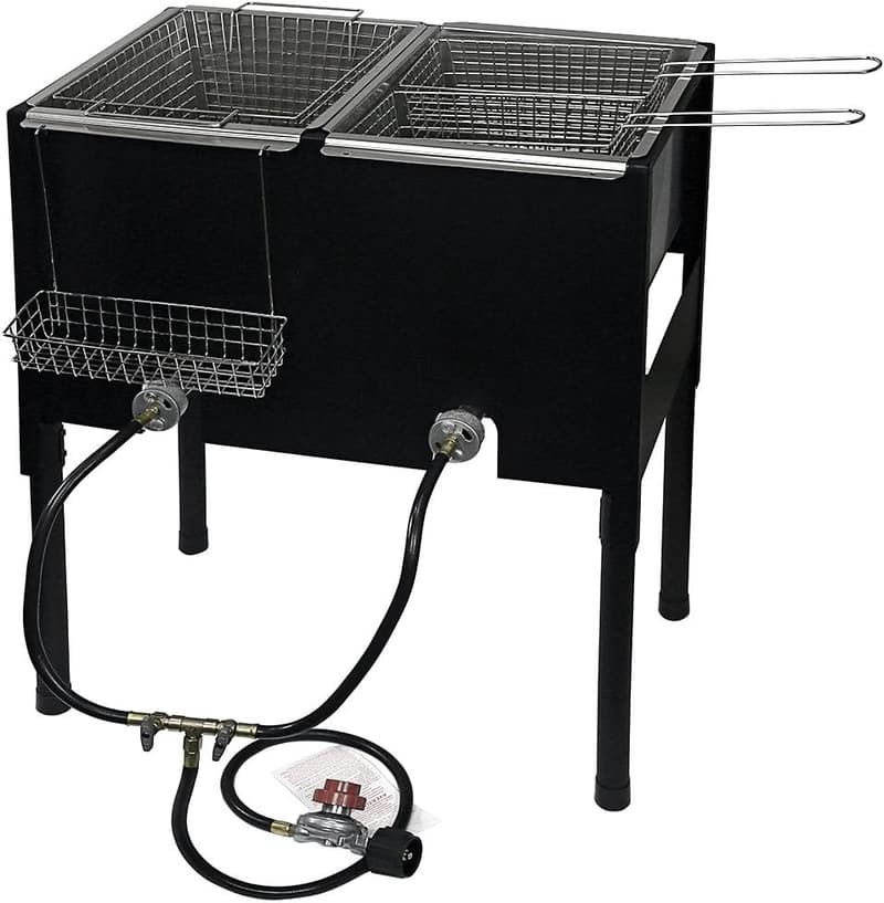 High-Pressure Triple Basket Propane Deep Fryer for Outdoor Events