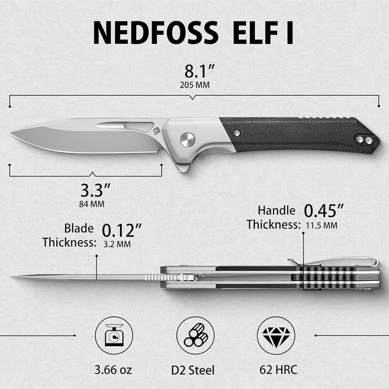 Lightweight EDC Pocket Knife with 3.3