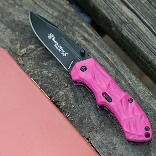 Smith & Wesson Pink Tactical EDC Knife with 2.5