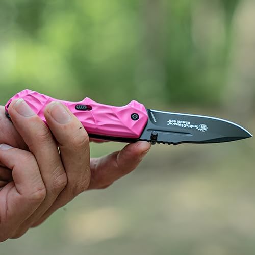 Smith & Wesson Pink Tactical EDC Knife with 2.5