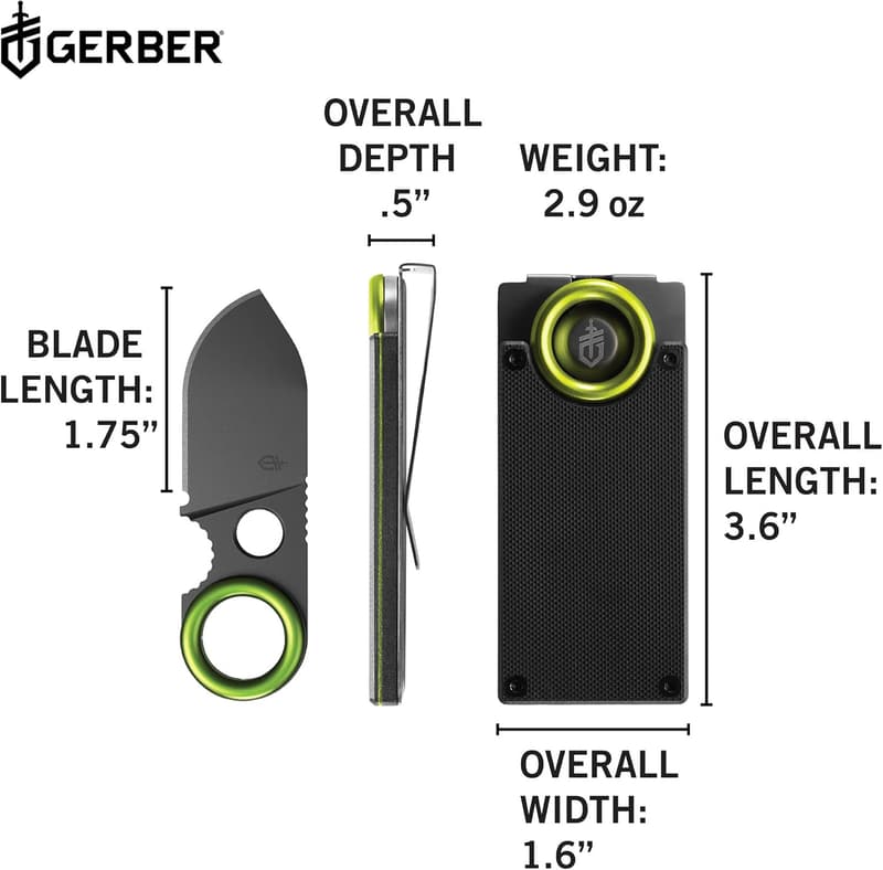 Stainless Steel Money Clip with Pocket Knife for Men