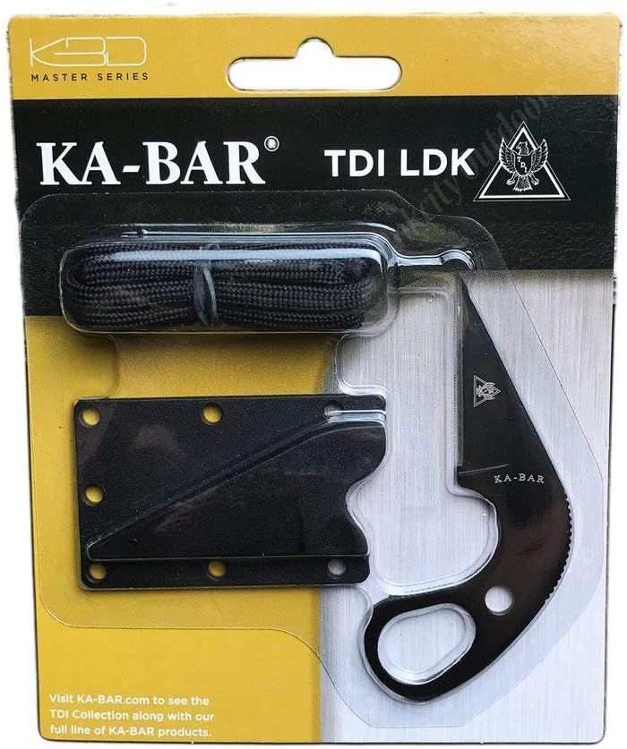 KA-BAR TDI Law Enforcement Knife with Black Sheath