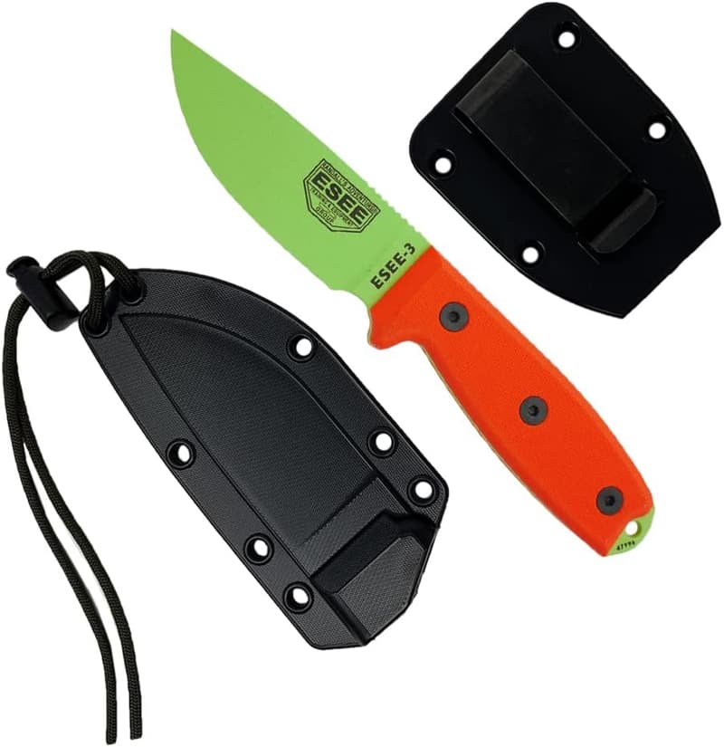 ESEE 3P Fixed Blade Knife with Polymer Sheath
