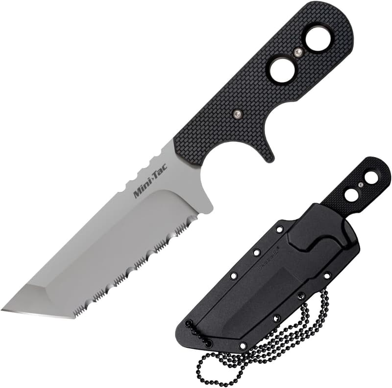 Cold Steel Mini Tac Tanto Neck Knife with 3.75