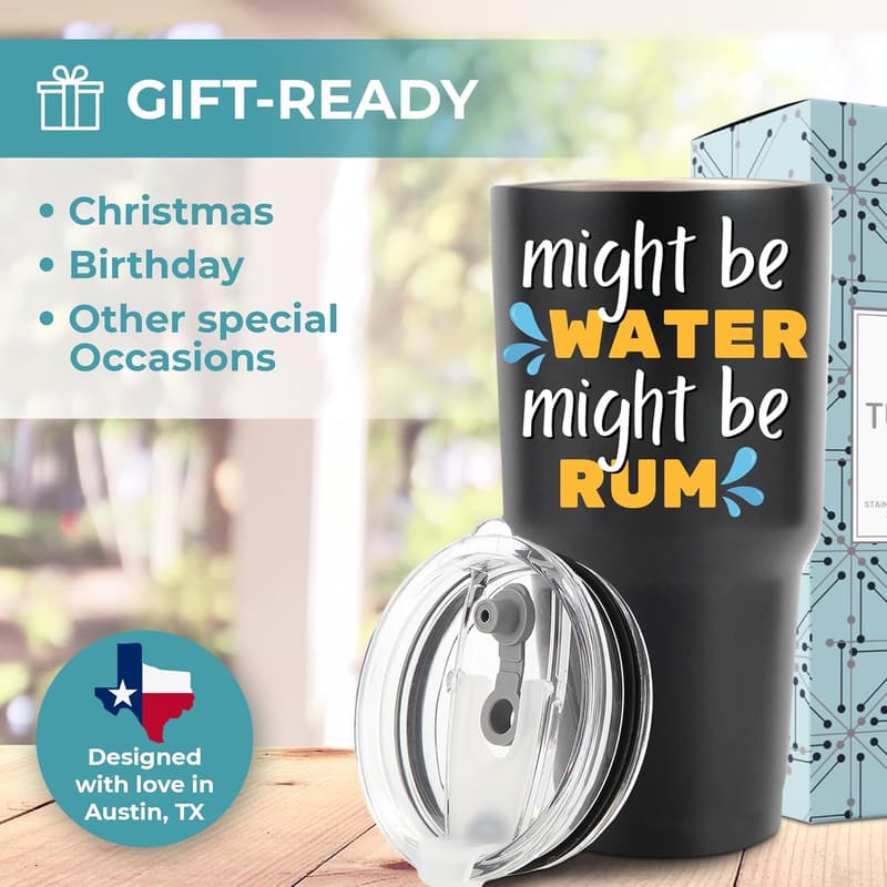 30oz Rum Tumbler - Unique Gift for Rum Lovers