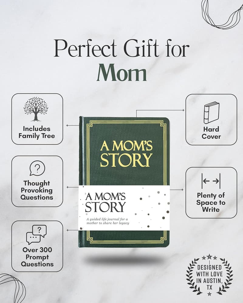 Mother's Day Keepsake Journal for Mom with 250+ Prompts