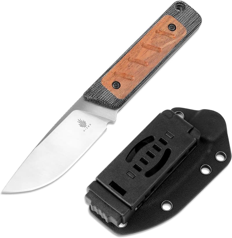 Kizer Smolt 2.93” EDC Fixed Blade Knife with Sheath
