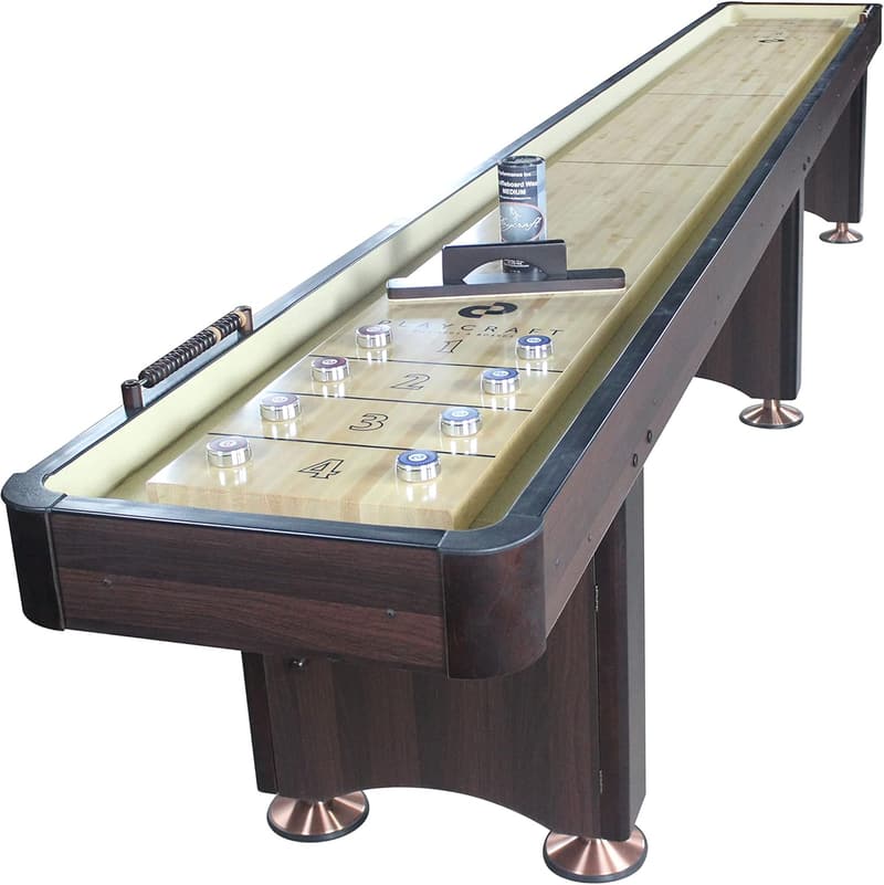 Shuffleboard Table Set with Storage, Abacus & Accessories - Made in USA