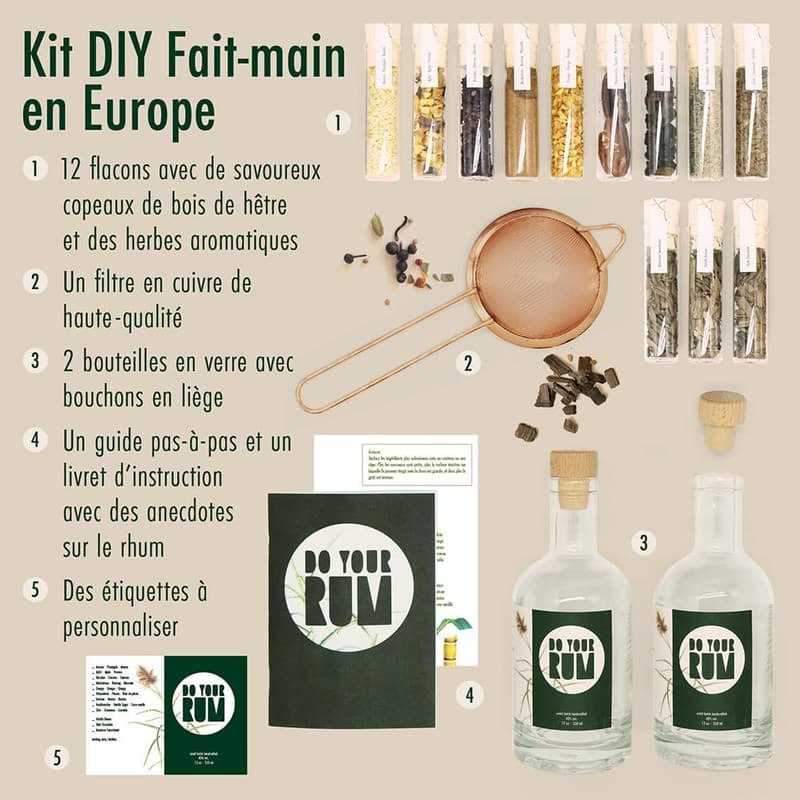 DIY Rum Making Kit | 12 Botanicals | Perfect for Birthdays