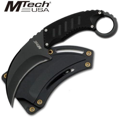 MTECH USA Mt-665BK 7.5-Inch Black Neck Knife