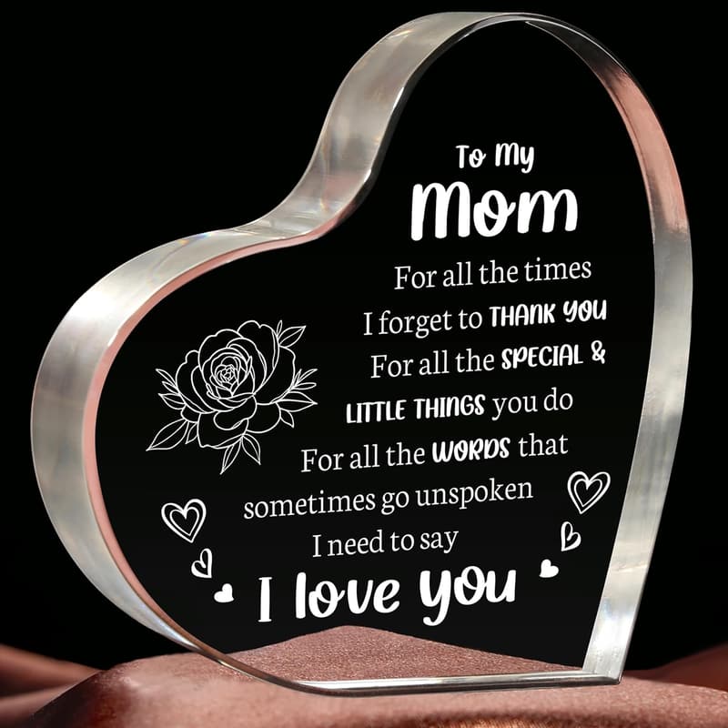 Mother's Day Acrylic Keepsake - Love You Mom Gift