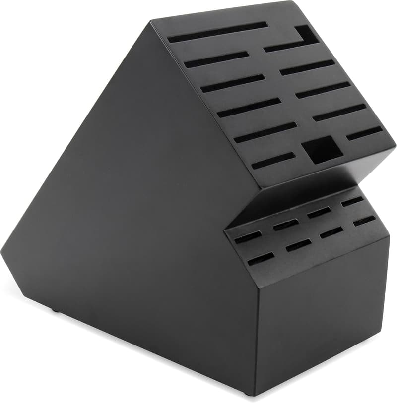 Acacia Wood 20-Slot Knife Block Organizer for Kitchen