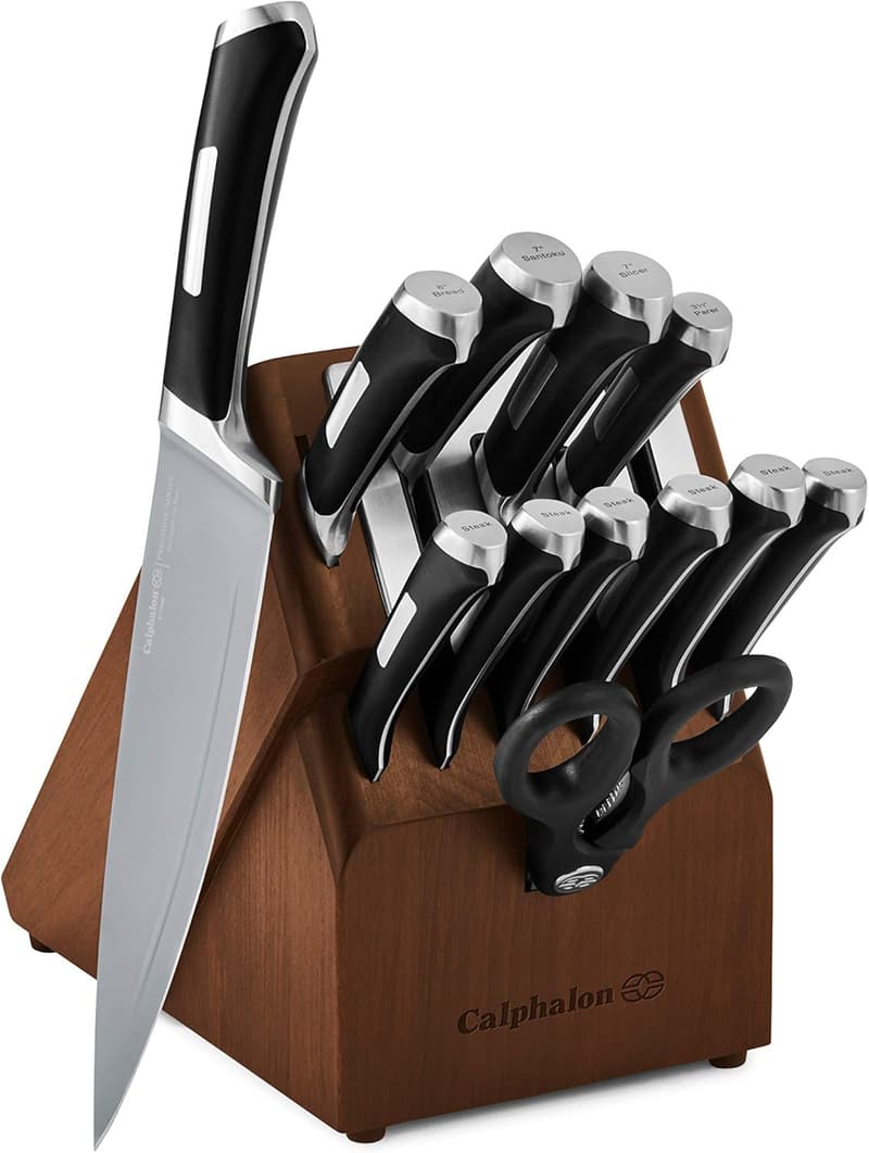Calphalon 13-Piece Self-Sharpening Nonstick Knife Set