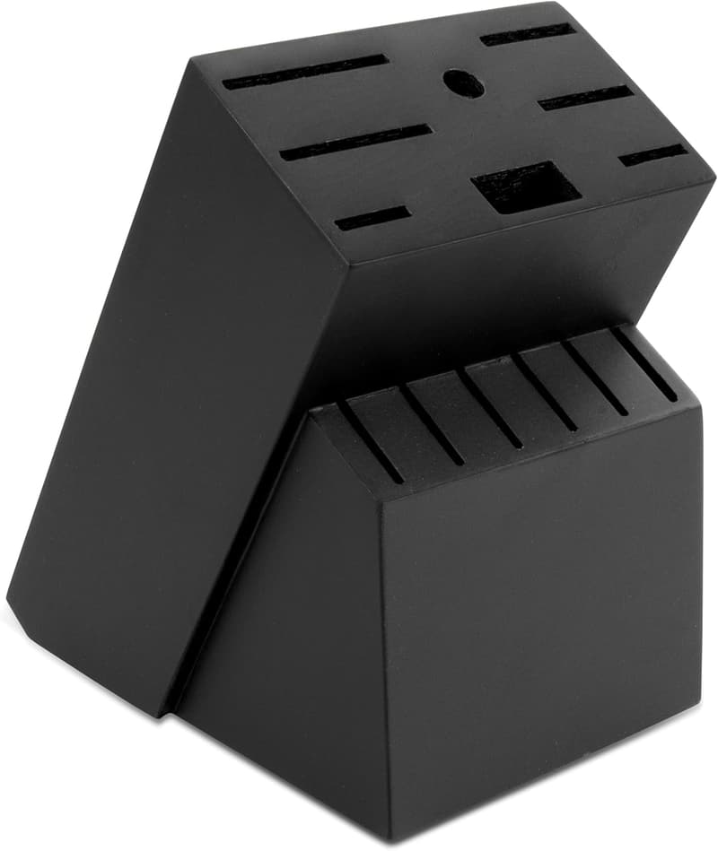 Large Bamboo Knife Block with 14 Slots for Kitchen Storage