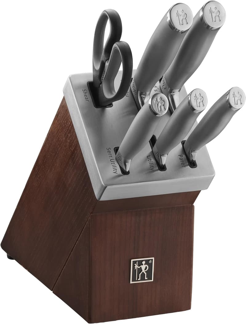 Modernist 7-Piece Self-Sharpening Knife Block Set