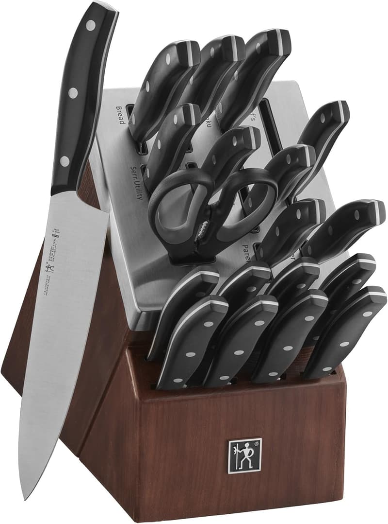 20-Piece Self-Sharpening Knife Block Set - German Engineered