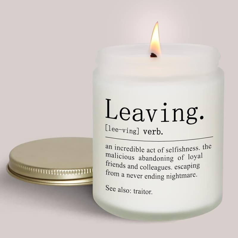 Farewell Gift Candle for Coworkers and Bosses