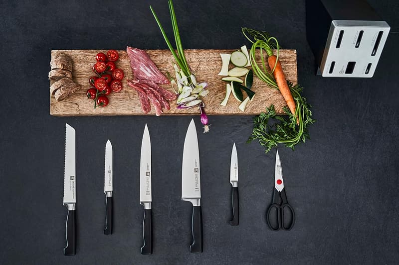 ZWILLING Four Star Self-Sharpening Knife Block Set - 7 PCs, Black Ash