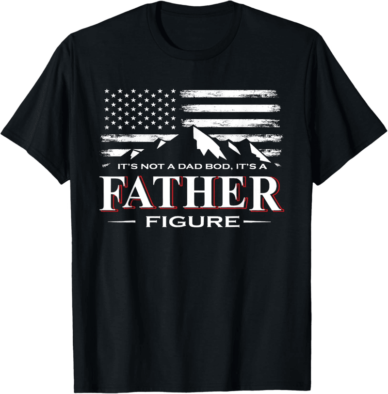 Father Figure American Flag T-Shirt for Men
