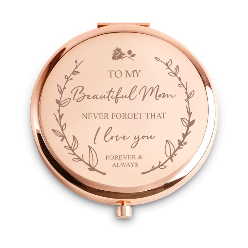 Personalized Compact Mirror for Mom - Sentimental Gift