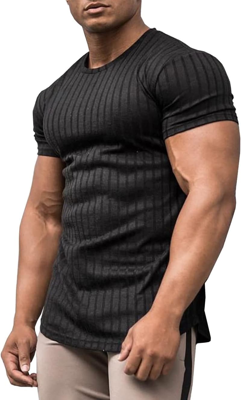 Men's Stretch Slim Fit Workout T-Shirt