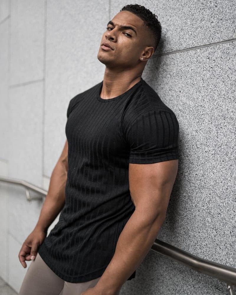 Men's Stretch Slim Fit Workout T-Shirt