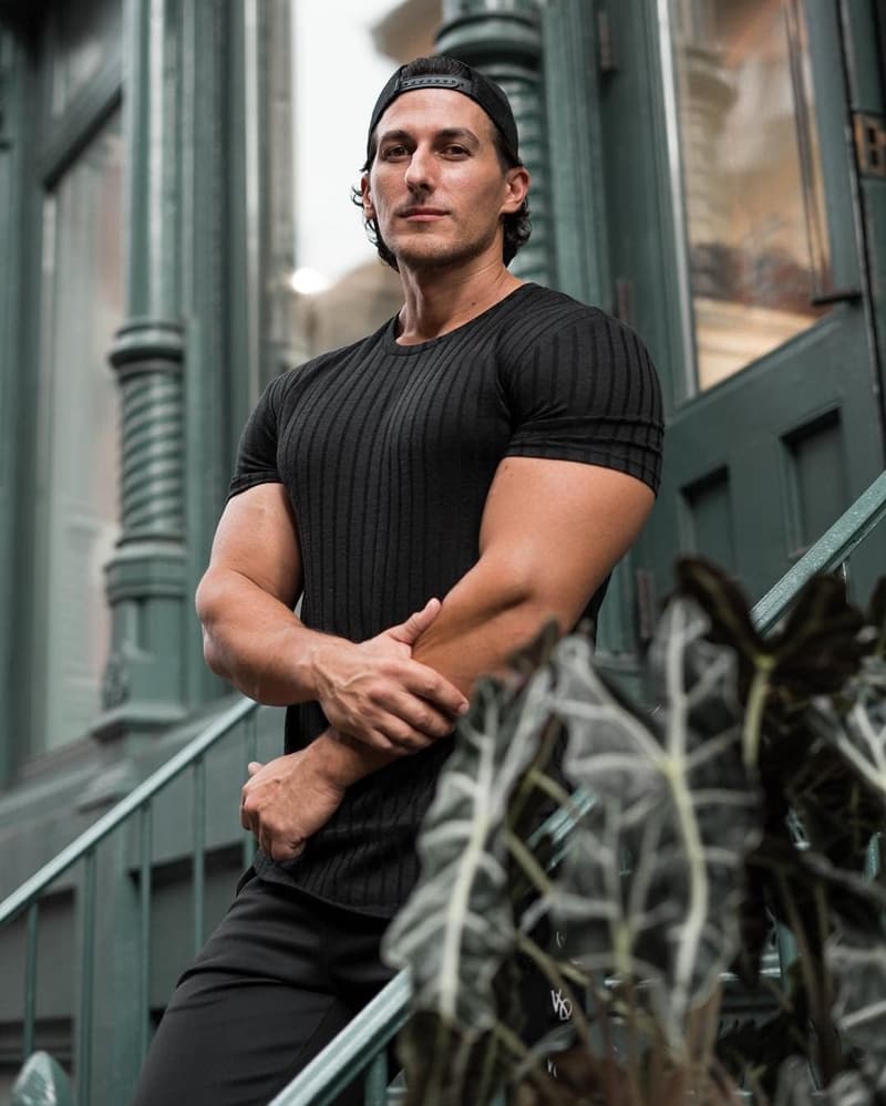 Men's Stretch Slim Fit Workout T-Shirt
