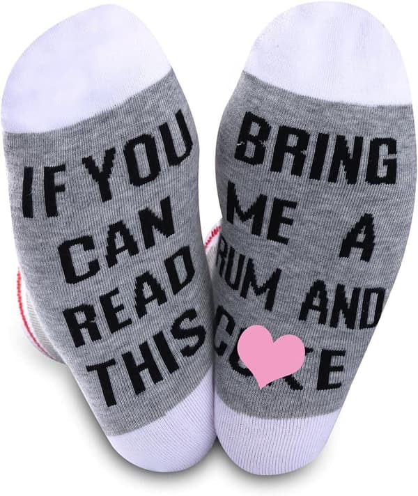 Novelty Rum Drinking Socks - Fun Gift for Men & Women