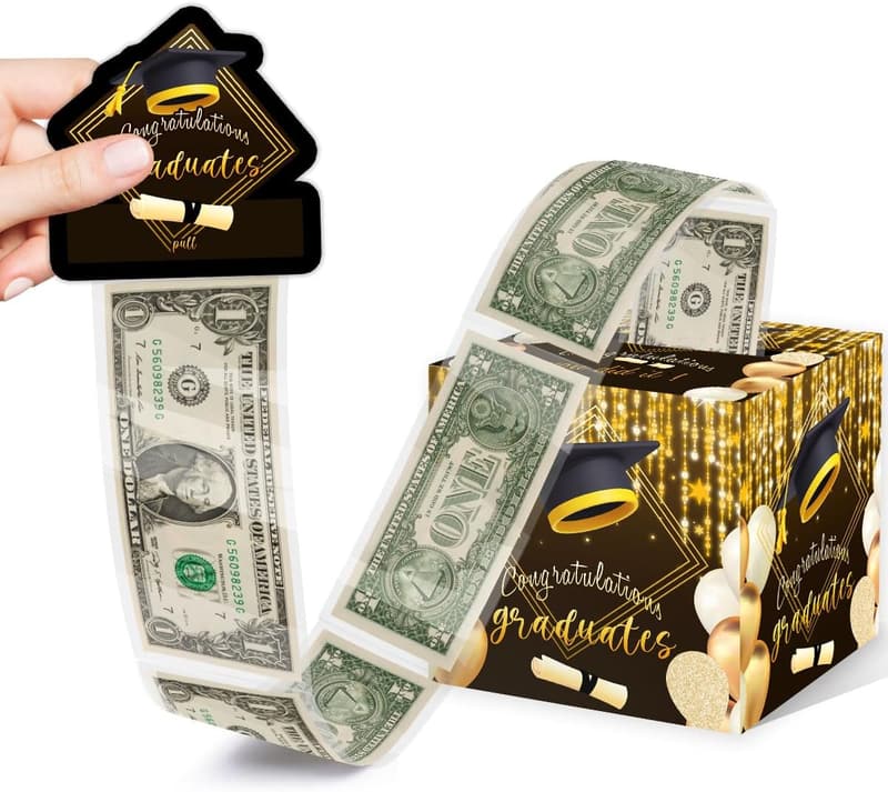 Graduation Money Holder with Pull-Out Card & 35 Plastic Bags