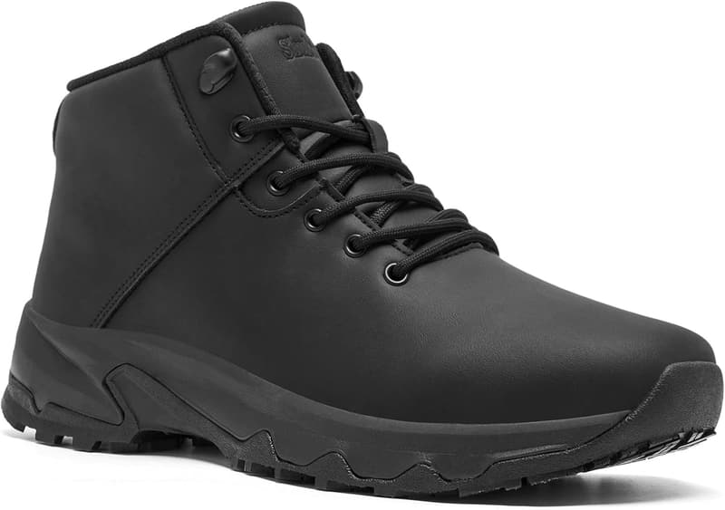 Waterproof Non-Slip Work Boots for Men - Casual Leather Ankle Boot