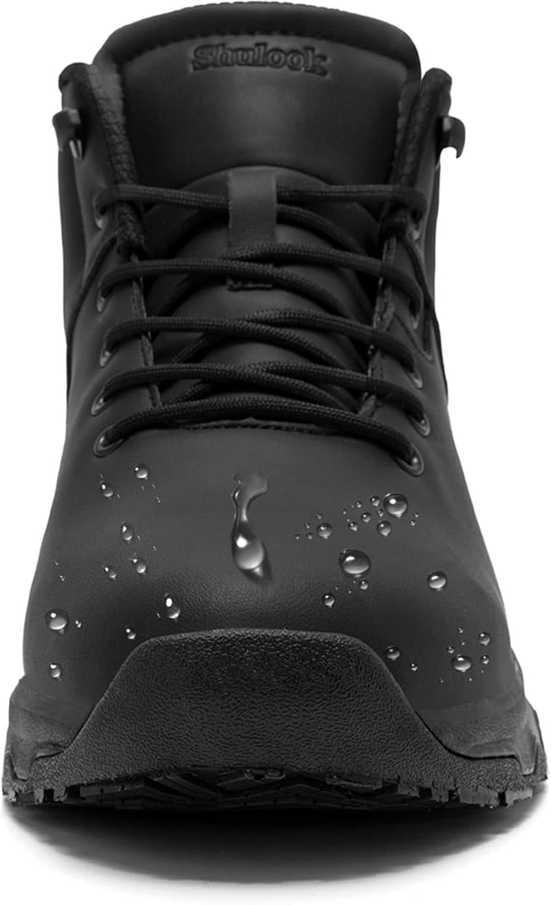 Waterproof Non-Slip Work Boots for Men - Casual Leather Ankle Boot