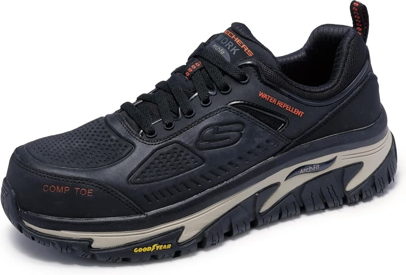 Skechers Men's Arch Fit Comp Toe Road Walking Shoes