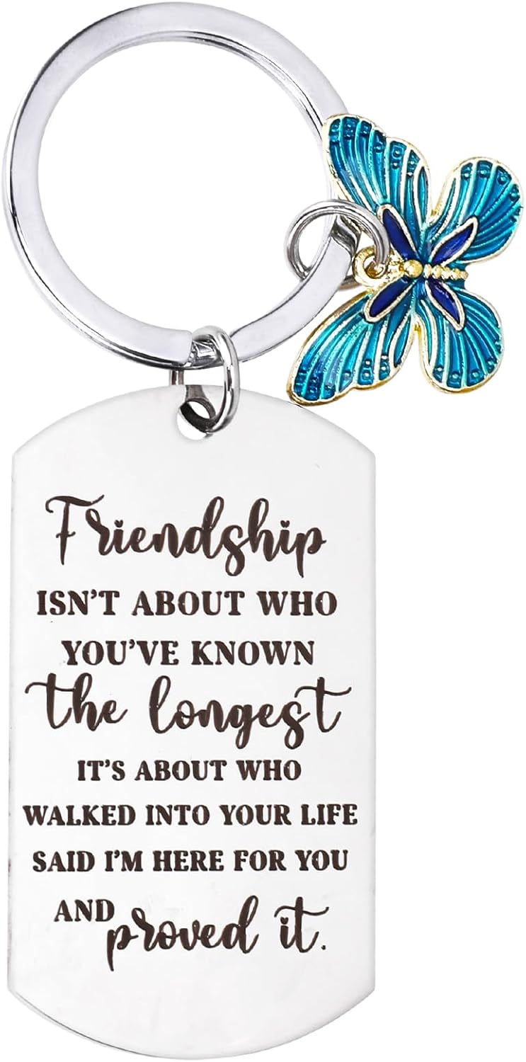Best Friend Keychain - Cute Inspirational Gift for Women