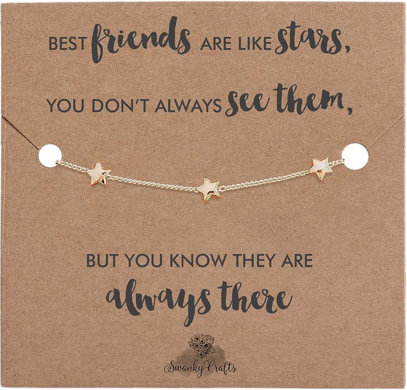 Unique Golden Star Bracelet for Women's Birthday Gift