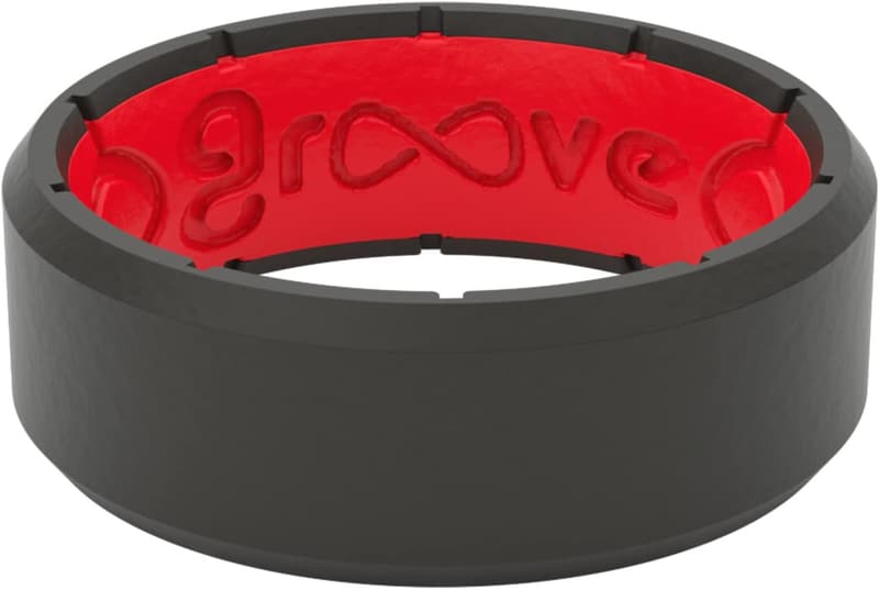 Breathable Silicone Wedding Ring for Men - Comfort Fit Design