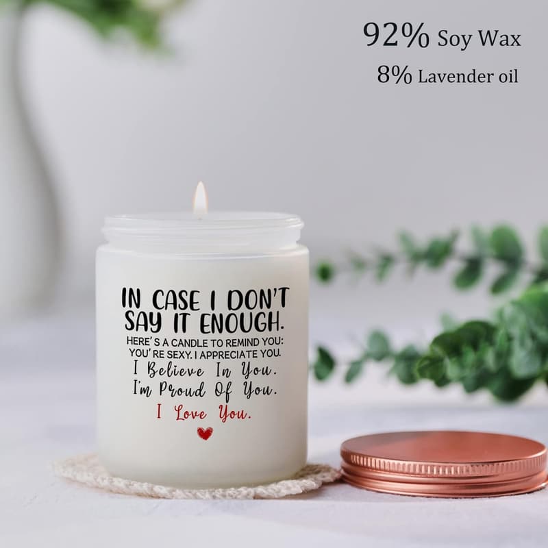 Anniversary Candle Gift for Couples - 